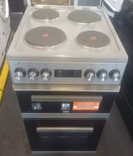 Image of Beko KDV555AS 50cm Electric Cooker Double Oven Silver