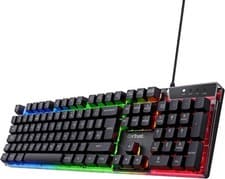 Image of Trust Gaming GXT 835 Azor Keyboard with QWERTY UK Layout, LED...
