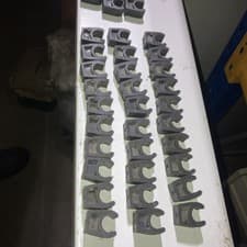 Image of 35x 15mm Talon Snap In Heavy Duty Open Pipe Clip Black