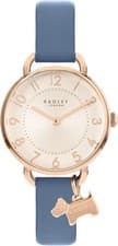 Image of RADLEY Ladies Watch with Champagne Dial and Blue Strap RY21468