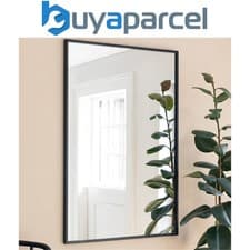 Image of Garden Trading Avening Rectangular Indoor Outdoor Wall Mirror 120x80cm Black
