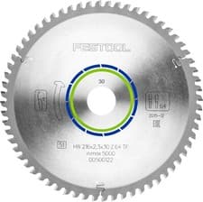 Image of Festool 216mm 64T Alu/Plastics Mitre Saw Blade KS/C 60 30mm Bore (No Box) 500122