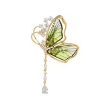 Image of Butterfly Brooch Pin Rhinestone Brooch Pin Fashionable Decorative Scarf Pins