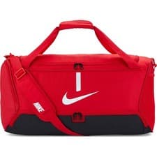 Image of Nike Academy Medium Duffel Bag Gym Sports Holdall Travel Holiday Luggage Red