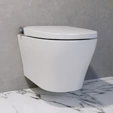 Image of Wall Hung Smart Bidet Japanese Toilet with Heated Seat - Purificare PURWHTE451