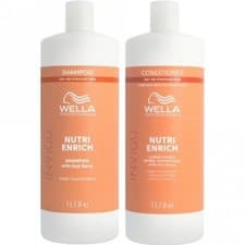 Image of Wella Invigo Nutri-Enrich Deep Nourishing Shampoo & Conditioner 1000ml + Pumps