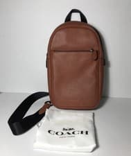 Image of Coach  Pebbled Leather Sling Pack Backpack