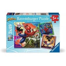 Image of Spider-Man Puzzle - 3x 49 Pieces - Brand New & Sealed