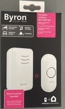 Image of Byron DBY-22311-KF Wireless Portable Doorbell 150m-16 Melodies - NO PUSH BOTTON