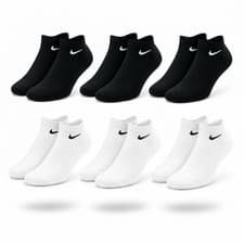 Image of NIKE SOCKS 3 PAIRS PACK - LIGHTWEIGHT CREW ANKLE MENS WOMENS SPORTS UK