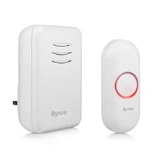Image of Byron White Wireless Door chime kit DBY-22312UK 150M PLUG IN BELL 16 TUNES BNIB
