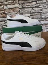 Image of Puma Court Star SL Trainers White Black Stripe Unisex UK Size 9, Brand New Boxed