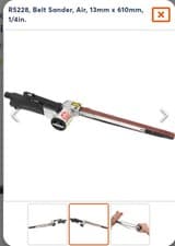 Image of Kobe Red Line R5228, Belt Sander, Air, 13mm x 610mm, 1/4in