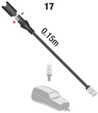 Image of OptiMate O17 TM to SAE Battery Charger Converter Lead