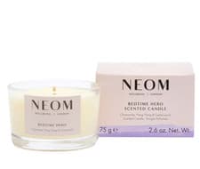 Image of NEOM ☀️Bedtime Hero Candle 75g RRP £20 Camomile ylang ylang & cedarwood NATURAL