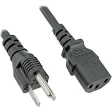 Image of 3m Power Cord - US 3 Pin Plug to C13 IEC Mains Lead Cable for USA 110V 3X18AWG