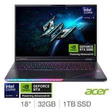 Image of Acer Predator Helios 18 AI, Intel Core Ultra 9, 32GB RAM, 1TB SSD NVIDIA GeForce