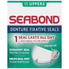 Image of Seabond Gum Denture Fixative Seals - 15 Original Uppers 