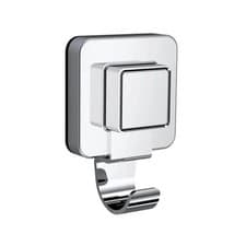 Image of Showerdrape Pushloc Stainless Steel Suction Wall Mounted Robe Hook