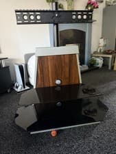 Image of AVF Stack 900 mm TV Stand with Mount for 37-90" TVs - Oak