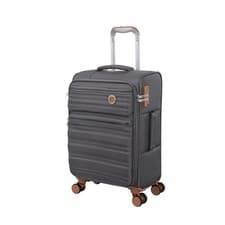 Image of it Luggage Fusional 56 cm Small Expandable 8 Wheel Suitcase Charcoal TSA Lock