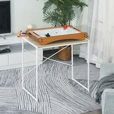 Image of Air Hockey Table Wooden Party Toy, Children and Adults, w/ Electric Fan