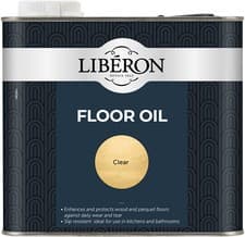 Image of Liberon Wood Floor Oil 2.5 Litre Stain Resistant Finish with a Natural Sheen