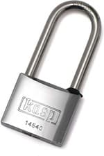 Image of KASP 50mm Security Marine Stainless Steel Padlock Gate Garage, 2 Keys K14540L50D