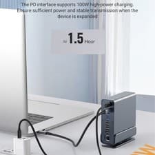 Image of Connecting More USB C Docking Station with Multiple Displays Speed Charging