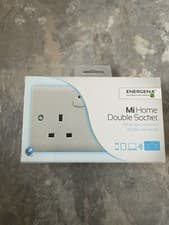 Image of Energenie MiHome Smart 2 Gang Power Socket 13A White MIHO007