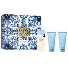 Image of Dolce & Gabbana Light Blue Eau De Toilette 50ml 3 Piece Gift Set For Her Xmas Uk