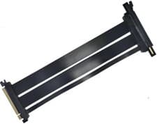 Image of PCIe 4.0 X16 Extension Cable Extender Riser GPU Shielded 20cm 180°/90° flexible