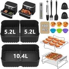 Image of Kousee Air Fryer Liner Ninja Foodi Flexdrawer AF500UK/AF500UKCP 1 *10.4L+2 *5