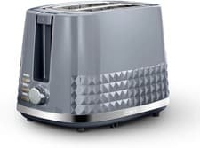 Image of Tower Solitaire 2 Slice Kitchen Toaster 850W Modern Grey Adjustable Browning