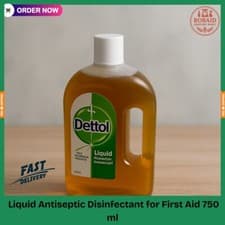 Image of Dettol Original Liquid Antiseptic Disinfectant for First Aid 750 ml