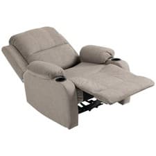 Image of HOMCOM Recliner Armchair for Living Room, Recliner Chair with Cup Holder