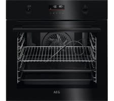 Image of AEG BPK556260B 6000 Steambake Pyrolytic Oven - Black - Free Local Delivery