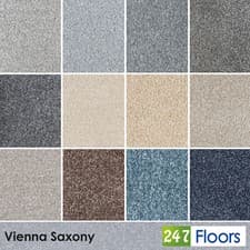 Image of Vienna Saxony Carpet Luxury Soft 21mm Thick Deep Pile Lounge Bedroom