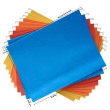 Image of FOOLSCAP Suspension Files With Tabs & Inserts 40cm Runner Heavyweight 10 15 20