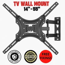 Image of TV Wall Mount Bracket Tilt Swivel Arm 14-55" LED LCD Full Motion Extendable