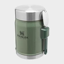 Image of Stanley Classic Jar 0.4L Hammertone Green, Stainless Steel Flask, 7 Hour Lasting
