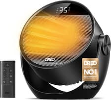 Image of Dreo 1500W Portable Electric Heater for Home, 60° Adjustable Tilt, 10.5Ft/S Fan