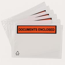 Image of DOCUMENTS ENCLOSED WALLETS ENVELOPES SELF ADHESIVE A6 A5 SIZE PLAIN & PRINTED