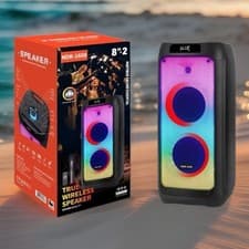 Image of Wireless Bluetooth LED Speaker - Loud Bass And Great Audio, NDR-1608 -Large