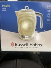 Image of Russell Hobbs Inspire Electric 1.7L Cordless Kettle (Fast Boil 3KW, Cream) 24364