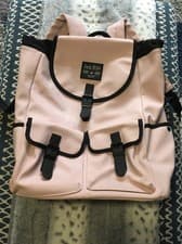 Image of Jack Wills Est. Great Outdoors Pink/Black Rucksack with draw string VGC