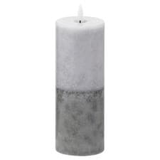 Image of Luxe Collection Natural Glow 3x8 Stone LED Wax Candle