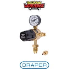Image of Draper 70151 Industrial Gas Bottle Regulator with Single Gauge 300 bar