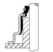 Image of Fits CORTECO CO49486117 Valve stem gasket/seal CO49486117 Valve stem gasket/sea