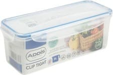 Image of Addis Clip Tight 2 Litre Narrow Rectangle Airtight Food Storage Container